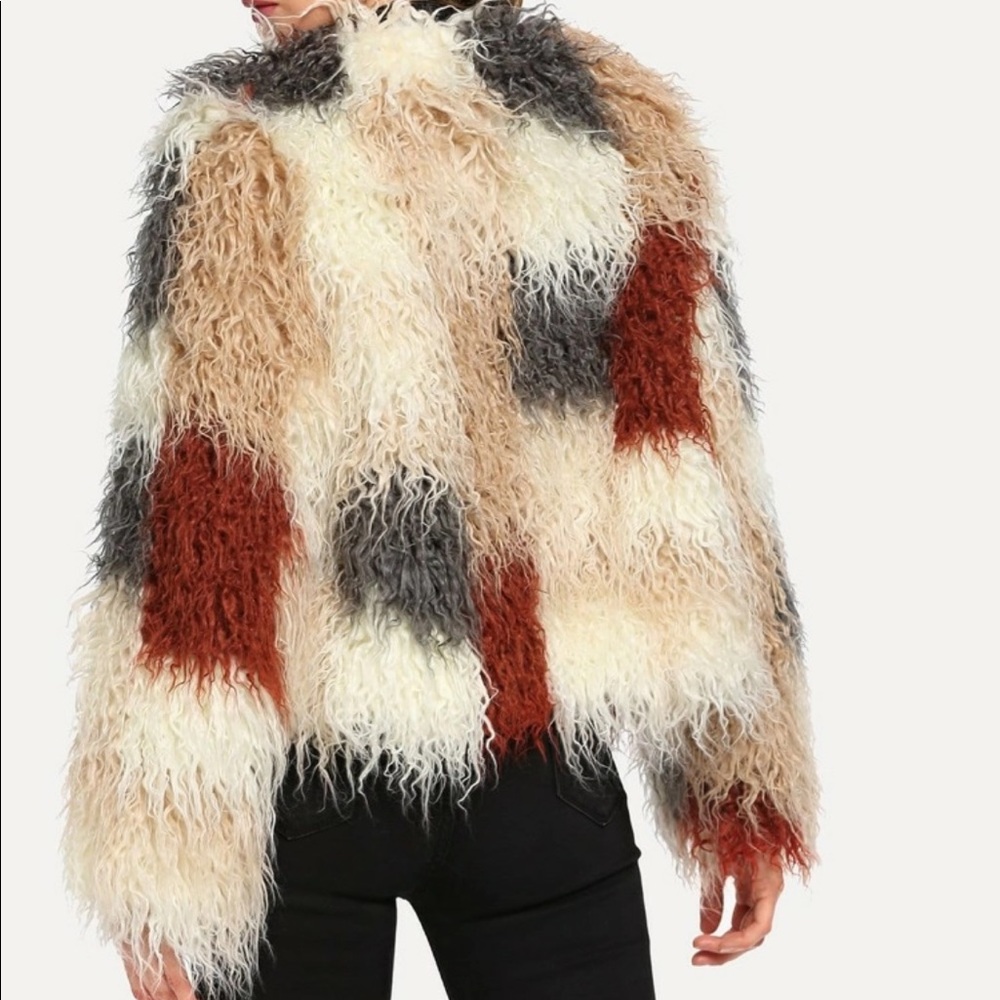 Shaggy fur jacket